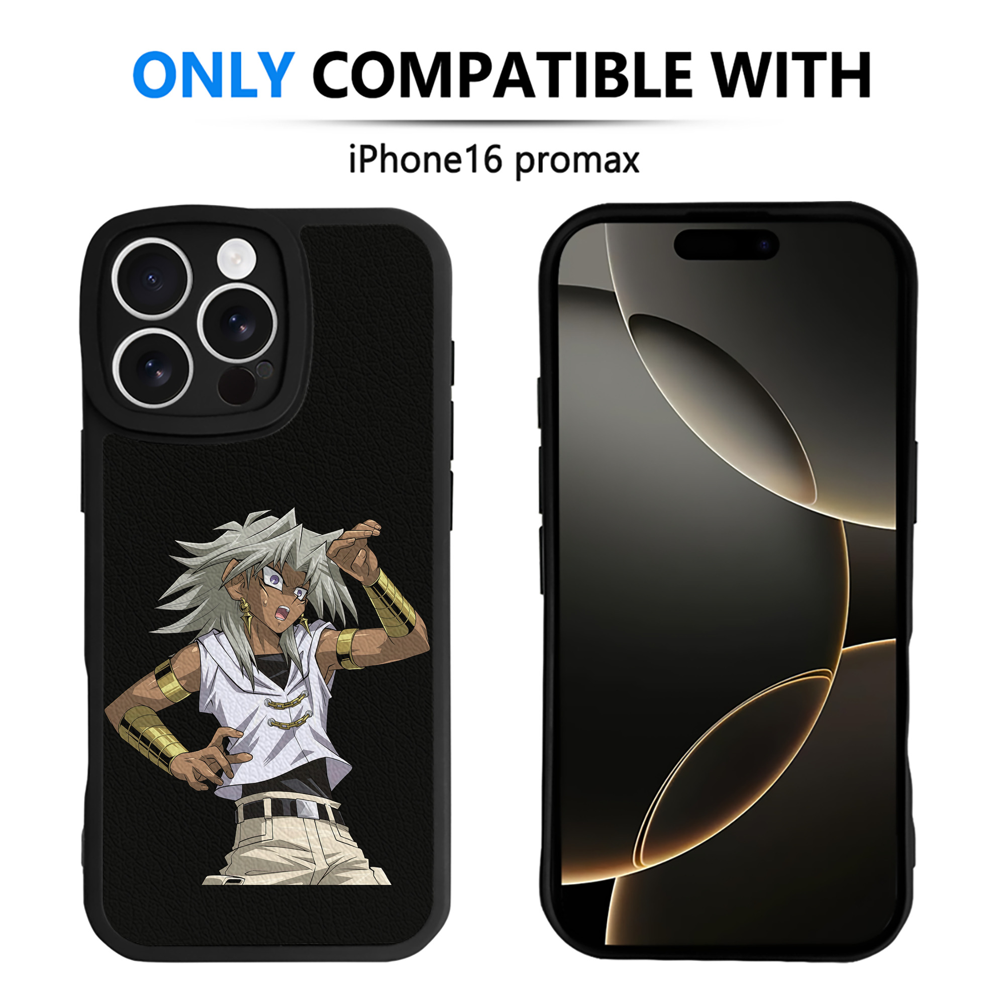 （画像用） 遊☆戯☆王 Yu-Gi-Oh! 【iPhone 16シリーズ対応】シリコンスマホケース（レザー調） 材質：シリコン